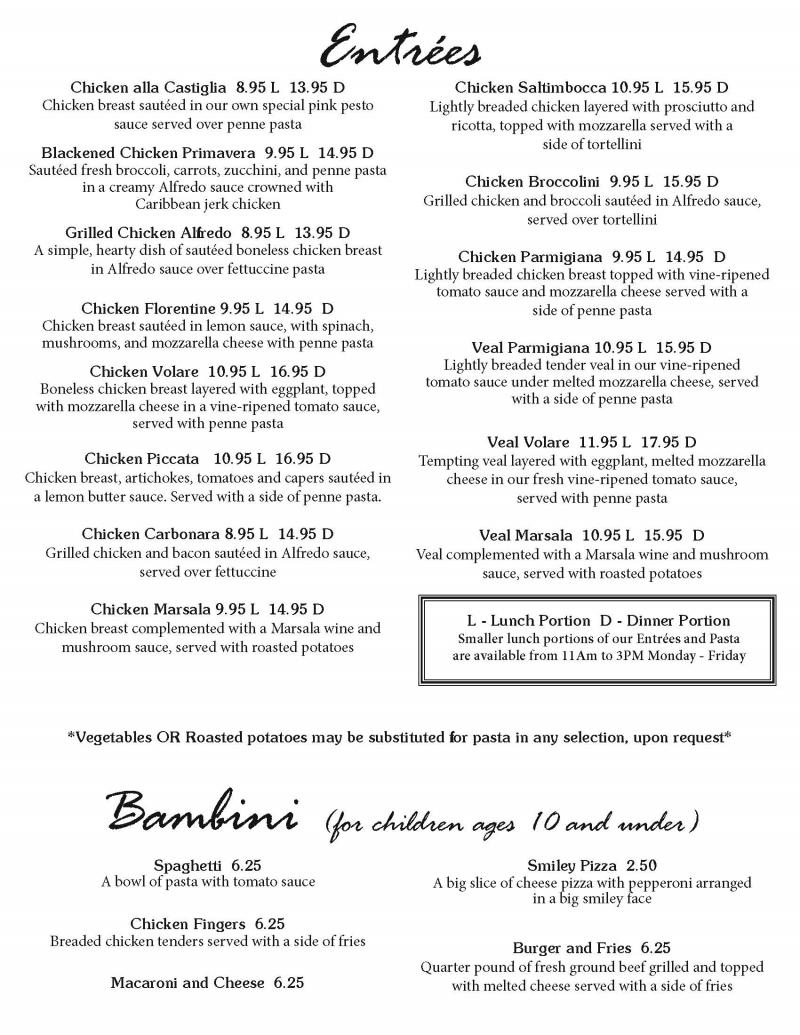 Castiglia's Italian Restaurant & Pizzeria